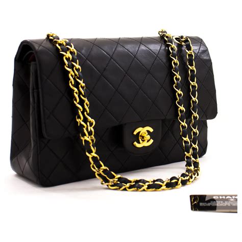 black chanel shoulder bag|black chanel bag price.